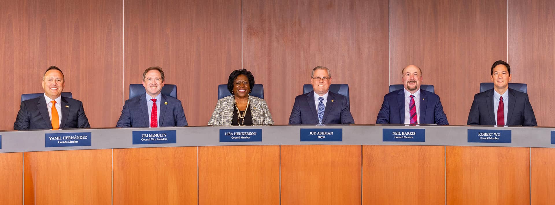 Mayor and Council at the Dais