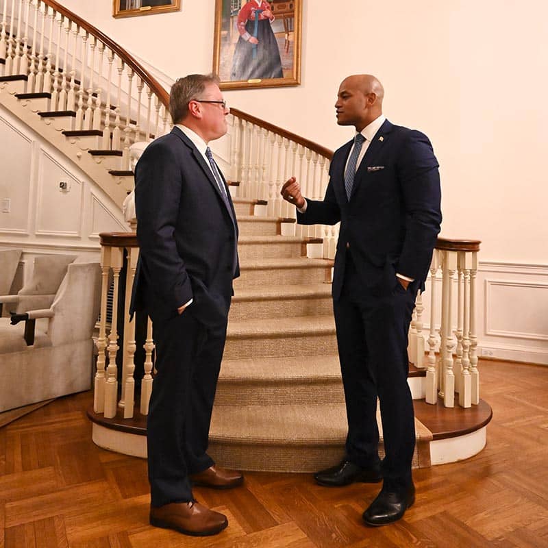 Chatting with Governor Wes Moore.